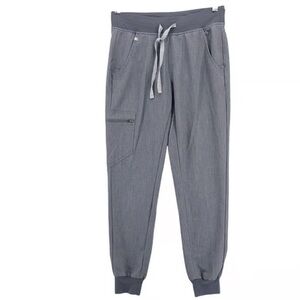 Figs High Waisted Uman Relaxed Jogger Scub Pants Graphite Grey Women’s Small